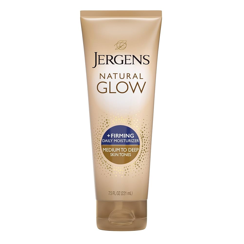 Natural Glow Firming Medium Tanning Lotion by Jergens for